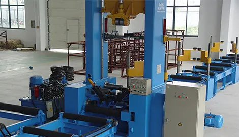 ماكينة تجميع قطاعات H-Beam للخدمة الشاقة
